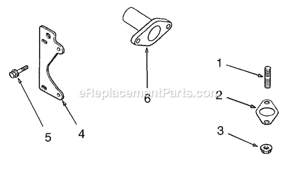 Exhaust Diagram and Parts List for Z42 53AC305G100 Cub Cadet Lawn Mower